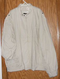   Zip Front Jacket Long Sleeve Cotton Poly 5XL TL Color Chino New
