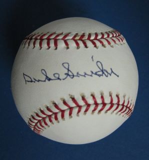 Duke Snider Dodgers Autographed Signed Baseball PSA DNA