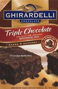 Ghirardelli Triple Chocolate Brownie Mix Huge 7 5 Box