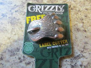 GRIZZLY SMOKELESS TOBACCO SNUFF CHEW DIP CAN OPENER LABEL CUTTER KEY 