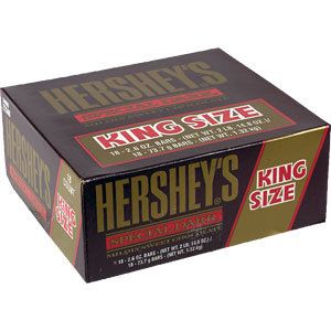   Boxes of King Size Hersheys Special Dark Chocolate Candy Bars