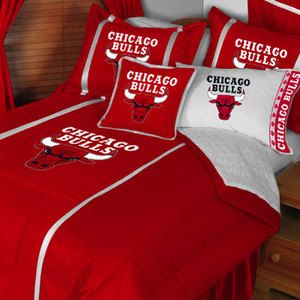 New NBA Chicago Bulls Twin Basketball Bed Comforter Set