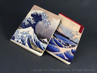 Piccadilly 2 Pack Pocket Memos Ruled Hokusai Hiroshige Art Notebook 3 