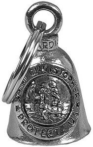 GUARDIAN BELL MOTORCYCLE BELL RIDER BELL ST. CHRISTOPHER GUARDIAN BELL 