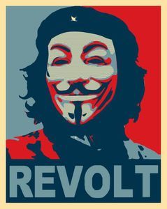 Anonymous Che Guevara Occupy 99 Sticker Decal Revolt