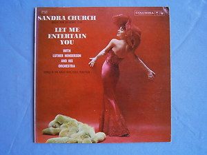 Sandra Church LP Let Me Entertain You Burlesque Recording Excellent 