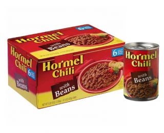 Hormel Chili with Beans 6x15oz Cans No Preservatives