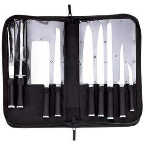   Professional Chef STAINLESS STEEL 10pc CUTLERY KNIFE SET CARRYING CASE