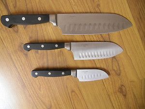 Wolfgang Puck 3 Piece Santoku Chefs Knife Set