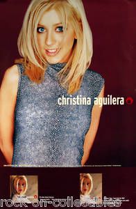Christina Aguilera 1999 Debut Album Promo Poster