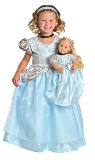 Blue Cinderella Princess Headband & Choker Accessory Set by Little 