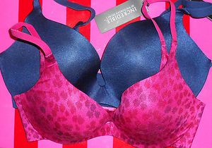 Victorias Secret Sexy Incredible Push Up Bra Padded Print Solid 