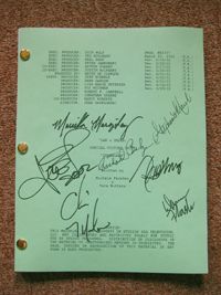Law & Order SVU entire cast signed script Chris Meloni