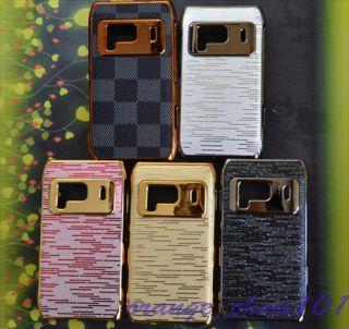 5pcs Chrome Plated Luxury Hard Back Case Cover for Nokia N8