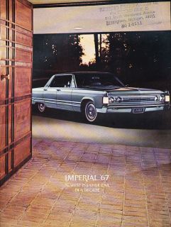 1967 Chrysler Imperial Sales Brochure Catalog   Crown LeBaron