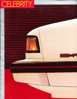 1987 Chevrolet Celebrity Sales Brochure Book Eurosport