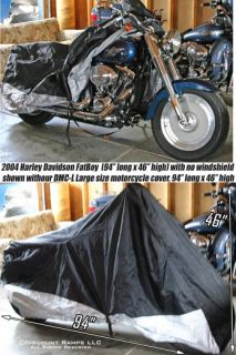 DELUXE MOTORCYCLE COVER WATERPROOF CYCLE COVERS LARGE (DMC L)