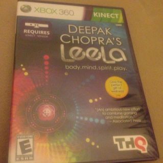 The DEEPAK CHOPRA PROJECT (KINECT) (XBOX 360, 2011) Brand New