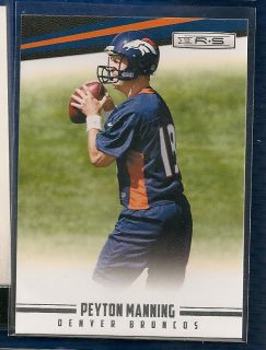 Peyton Manning 2012 Panini Rookie Stars 62 Base Card Denver Broncos QB