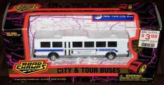 ROAD CHAMPS CITY & TOUR BUSES 1/87 HO 1996 NEW YORK CITY BUS MTA