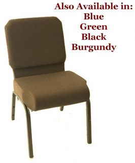 Brown Church Chairs Prime Collection Stackable NEW w Pocket SAVE IN