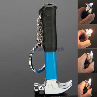 Popular 868 Hammer Shape Butane Cigarette Cigar Lighter Blue