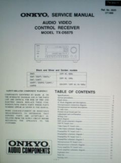  AV Control Receiver Service Manual Book Bound Circuit Diagrams