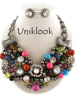 Chunky Western Silver Colors Statement Fashion Costume Jewelry