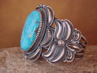  Sterling Silver Turquoise Bracelet by Kirk Smith Stunning Quality