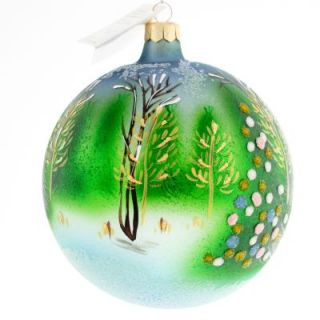  Radko RARE Frosty Mist Christmas Ornament Forest Tree Xmas Bulb