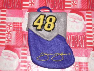 Jimmie Johnson 48 NASCAR Ornaments Christmas Stocking Pit Crew Hat