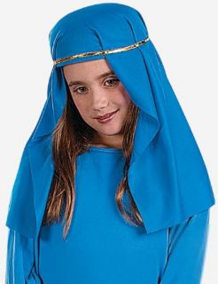 Child Blue Virgin Mary Costume Hat Nativity Christmas Church Play