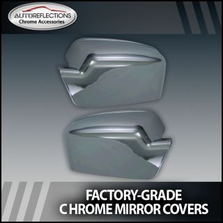 2006 2012 Ford Fusion Chrome Side Mirror Covers (Full)