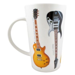 Fine China Guitar Latte Mug, Fender, Gibson, Les Paul   alternative