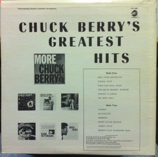 Chuck Berry Greatest Hits LP Mint LPS 1485 Vinyl 1972 Press Chess RARE