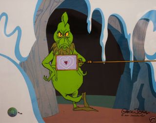 The Grinch Cel Chuck Jones Two Sizes Too Small RARE
