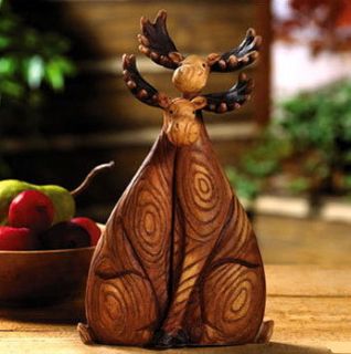 Moose Couple Pair Rustic Cabin Lodge Statues New
