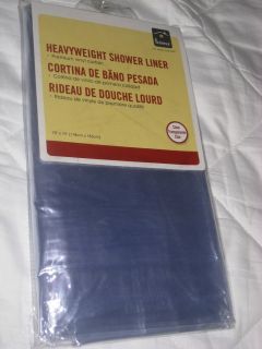 Homz Clear Vinyl Heavy Weight Shower Curtain Liner