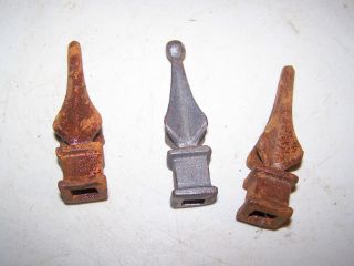 Cast Iron Fence Finials Lot of 10 Great Classic Design