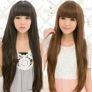Clair Beauty Women Extra Long straight full Hair Wigs free cap S0024