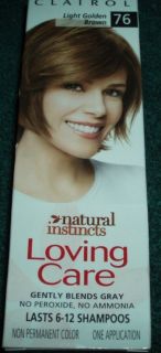 Clairol Natural Instincts Loving Care Light Golden Brown #76 Non