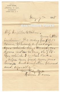 Cleon Moore Letters Papers Charlestown West Virginia Civil War Vet 2nd