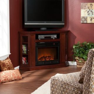 NEW CLAREMONT CONVERTIBLE MEDIA CHERRY ELECTRIC FIREPLACE MANTLE TV