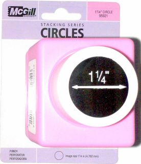 McGill Stacking Paper Punch 1 1 4 Circle Punch Scrapbooking Tile