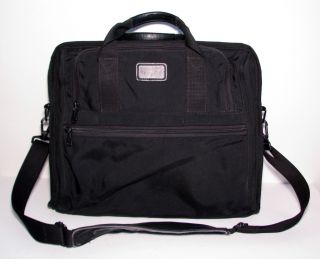 Tumi Laptop Briefcase Messenger Bag Black Ballistic Nylon