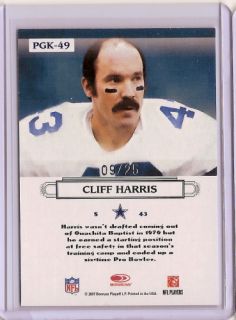 Cliff Harris Dallas Cowboys Threads Gridiron Kings D25