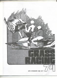 Vintage Yamaha Snowmobile Grass Drag Race Manual SR GPX GYT 433 1974
