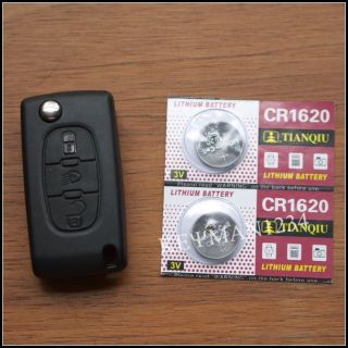  Key Fob Case Light Button for Citroen C3 C4 C5 C6 C Quatre