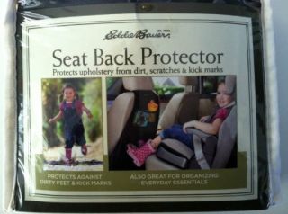 NEW Eddie Bauer Seat Back Protector PROTECTS CAR SEAT GREAT ORGANIZER
