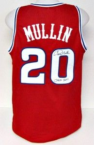 Chris Mullin Autographed St. Johns Red Storm Jersey CHOF 2011 inscr